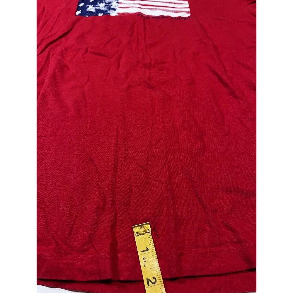 Vintage 90s Polo Ralph Lauren Flag Supreme T-shirt Size Medium